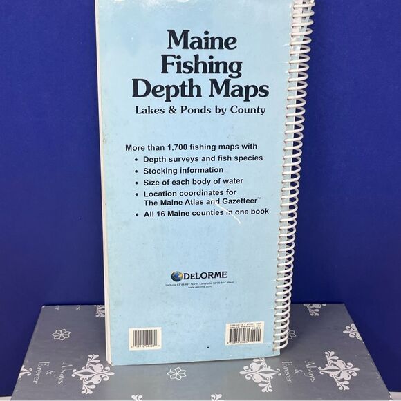 2015 Maine Fishing Depth Maps By County Spiral Bound Book - Picture 7 of 7